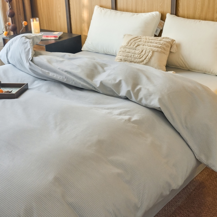 91家纺网 家纺一手货源 找家纺 春皖家纺 2025新款原棉磨毛单被套 被套单件-风格一雾灰细语