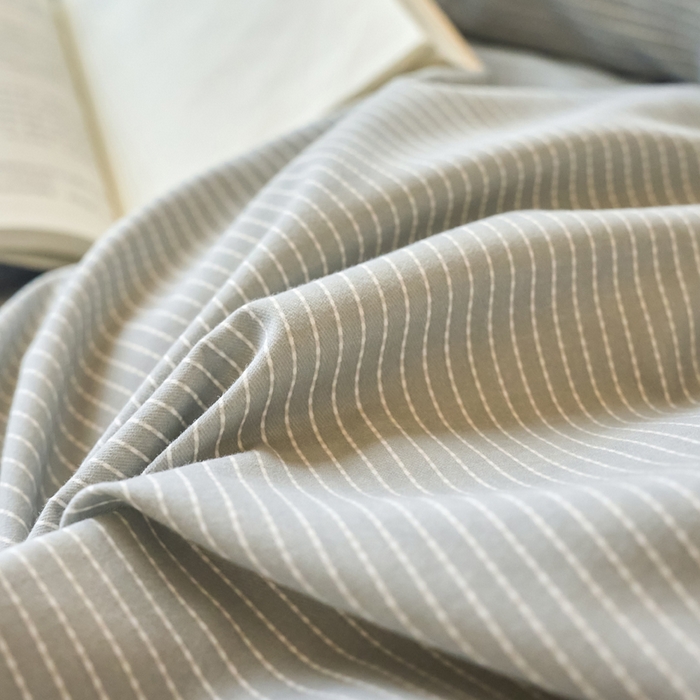 91家纺网 家纺一手货源 找家纺 春皖家纺 2025新款原棉磨毛单被套 被套单件-风格一雾灰细语