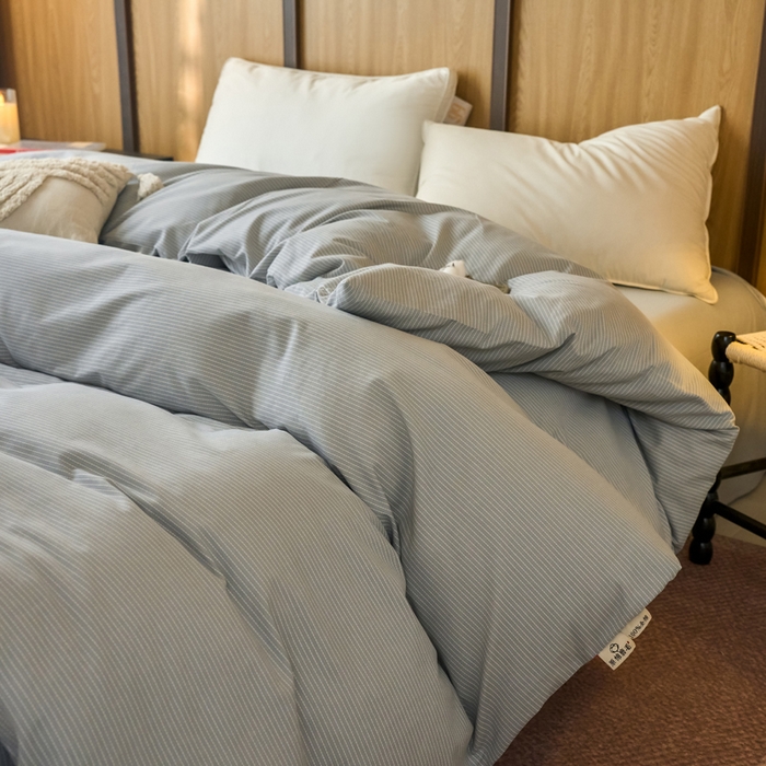 91家纺网 家纺一手货源 找家纺 春皖家纺 2025新款原棉磨毛单被套 被套单件-风格一雾灰细语