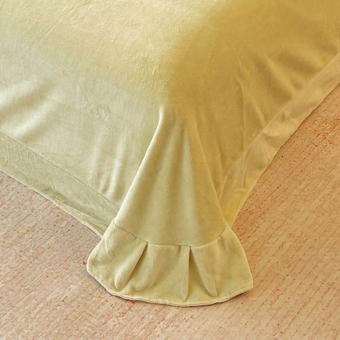 91家纺网 家纺一手货源 找家纺 春皖家纺 2025新款全消光雕花绒牛奶绒单品床单 暮色织锦