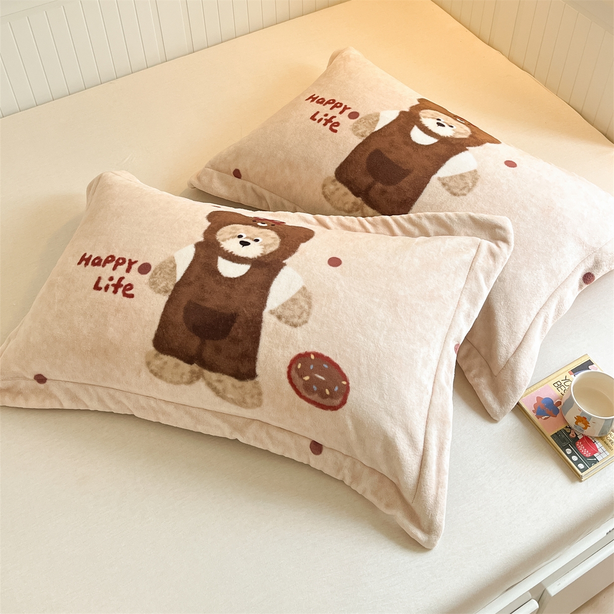 91家纺网 家纺一手货源 找家纺 （总）梦幻之城 2025新款A类牛奶绒数码印花卡通枕套