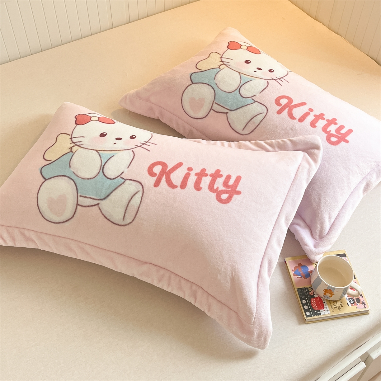 91家纺网 家纺一手货源 找家纺 （总）梦幻之城 2025新款A类牛奶绒数码印花卡通枕套