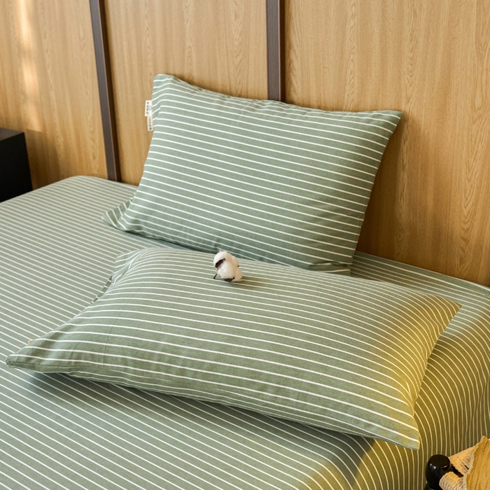 91家纺网 家纺一手货源 找家纺 （总）春皖家纺 2025新款全棉原棉磨毛色织水洗单枕套回暖系列-风格二