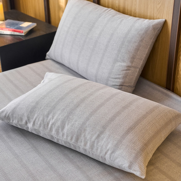 91家纺网 家纺一手货源 找家纺 （总）春皖家纺 2025新款全棉原棉磨毛色织水洗单枕套回暖系列-风格二