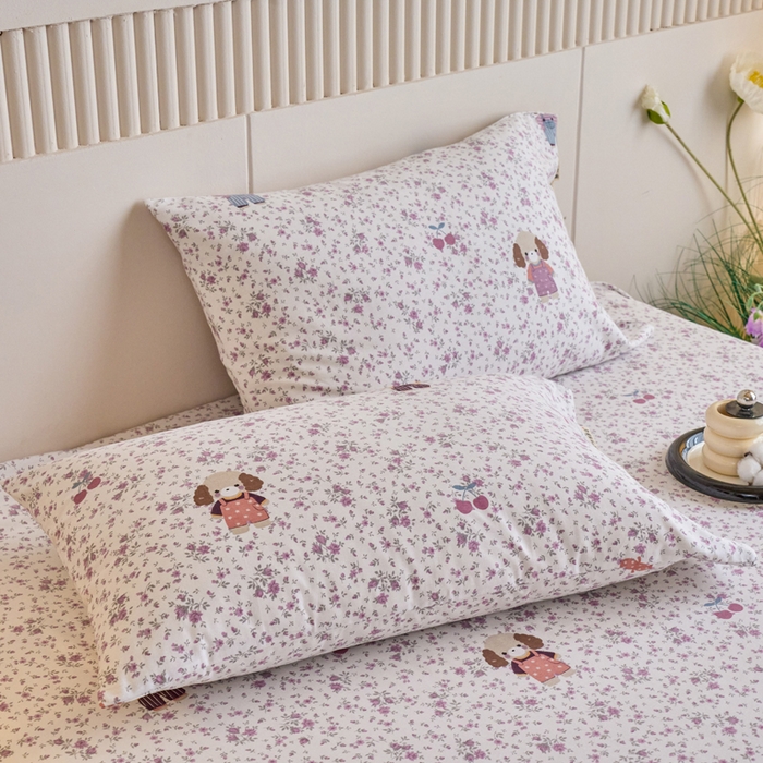 91家纺网 家纺一手货源 找家纺 春皖家纺 2025新款全棉原棉磨毛色织水洗单枕套回暖系列-风格二 旺财