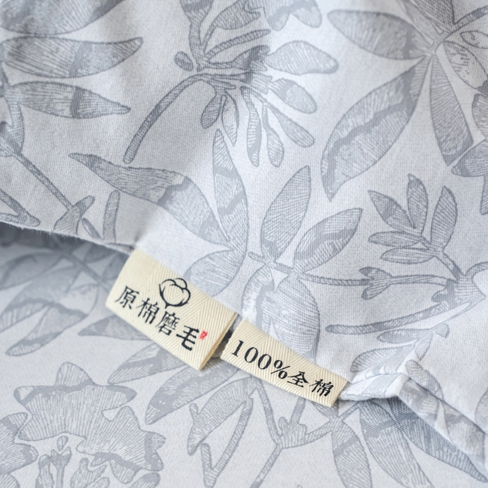 91家纺网 家纺一手货源 找家纺 春皖家纺 2025新款全棉原棉磨毛色织水洗单枕套回暖系列-风格二 恋影春天