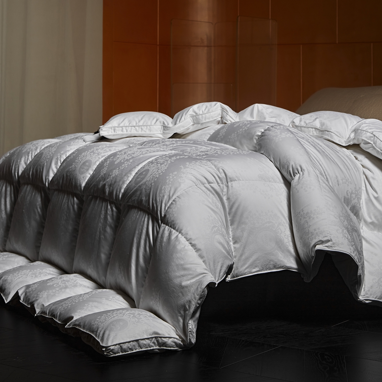 91家纺网 家纺一手货源 找家纺 （总）暖羽屋羽绒馆 2025新款盛世典雅95白鹅绒被子 鹅绒被芯 羽绒被 冬被双人2米春秋被