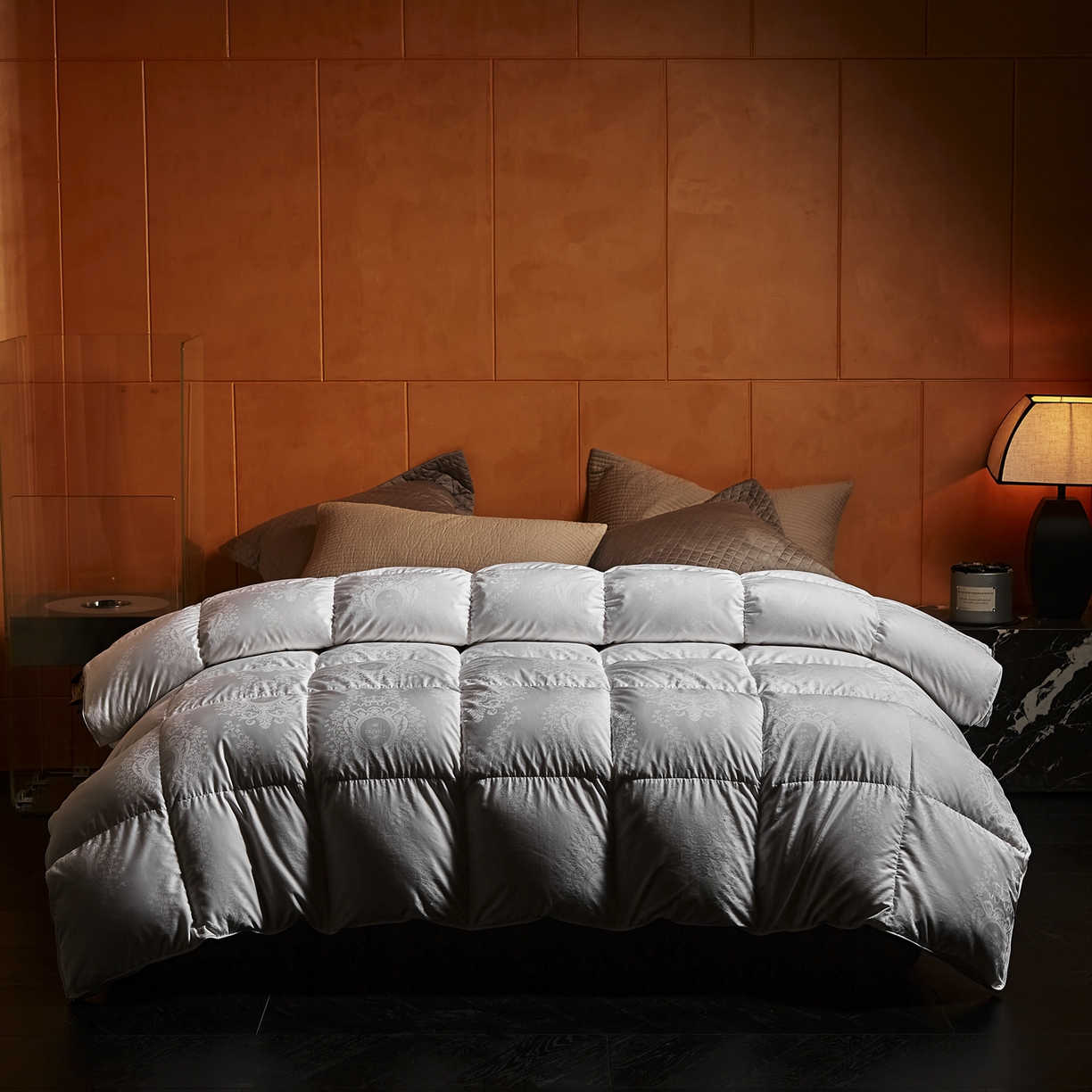 91家纺网 家纺一手货源 找家纺 （总）暖羽屋羽绒馆 2025新款盛世典雅95白鹅绒被子 鹅绒被芯 羽绒被 冬被双人2米春秋被