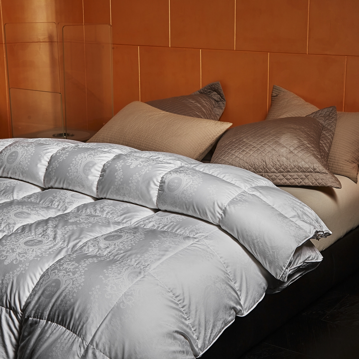 91家纺网 家纺一手货源 找家纺 暖羽屋羽绒馆 2025新款盛世典雅95白鹅绒被子 鹅绒被芯 羽绒被 冬被双人2米春秋被 盛世典雅 白