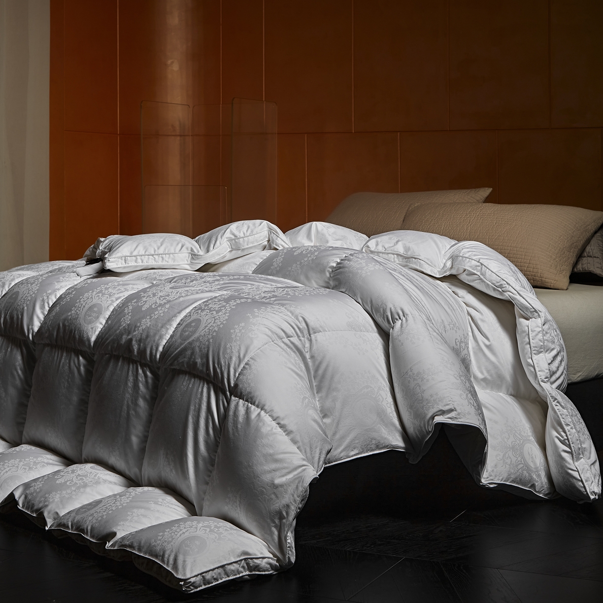 91家纺网 家纺一手货源 找家纺 （总）暖羽屋羽绒馆 2025新款盛世典雅95白鹅绒被子 鹅绒被芯 羽绒被 冬被双人2米春秋被