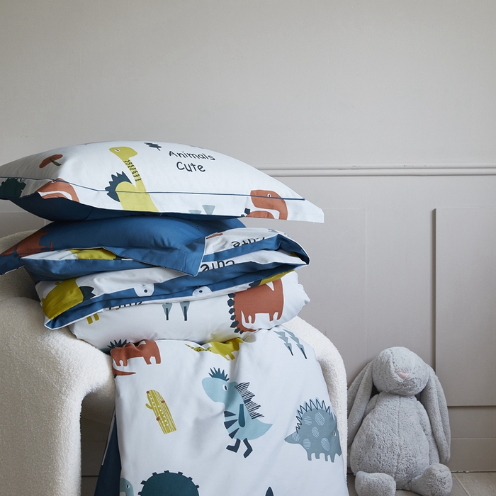 91家纺网 家纺一手货源 找家纺 总 由丽 2025款铂金精梳臻棉四件套-卡通系列被套放缩水