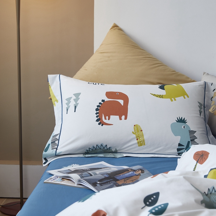 91家纺网 家纺一手货源 找家纺 总 由丽 2025款铂金精梳臻棉四件套-卡通系列被套放缩水