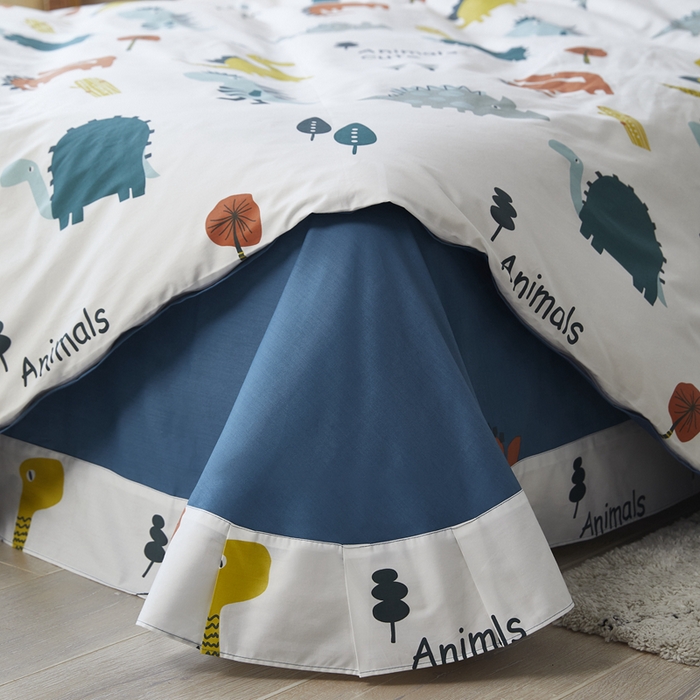 91家纺网 家纺一手货源 找家纺 总 由丽 2025款铂金精梳臻棉四件套-卡通系列被套放缩水