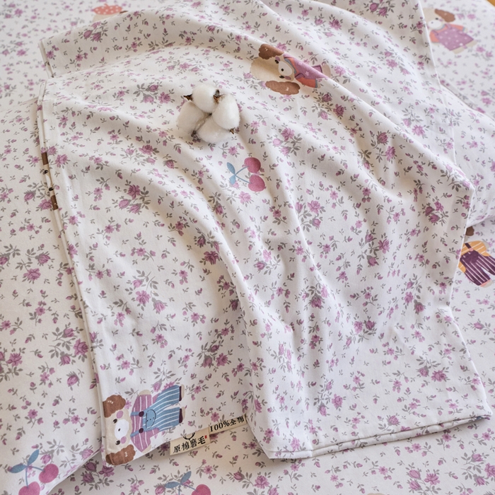 91家纺网 家纺一手货源 找家纺 春皖家纺 2025新款全棉原棉磨毛色织水洗单枕套回暖系列-风格二 旺财