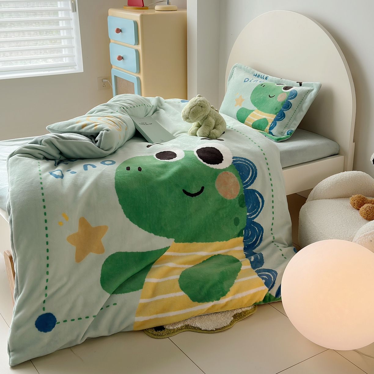 91家纺网 家纺一手货源 找家纺 （总）荷马之梦 2025新款A类牛奶绒数码印花原创卡通大版儿童幼儿园被套三件套-萌宠系列