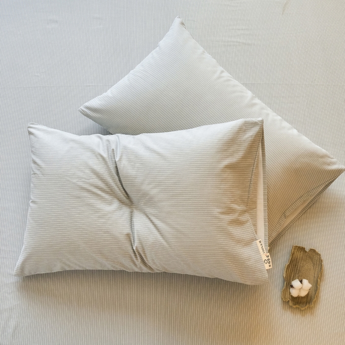 91家纺网 家纺一手货源 找家纺 春皖家纺 2025新款全棉原棉磨毛色织水洗单枕套回暖系列-风格二 雾灰细语