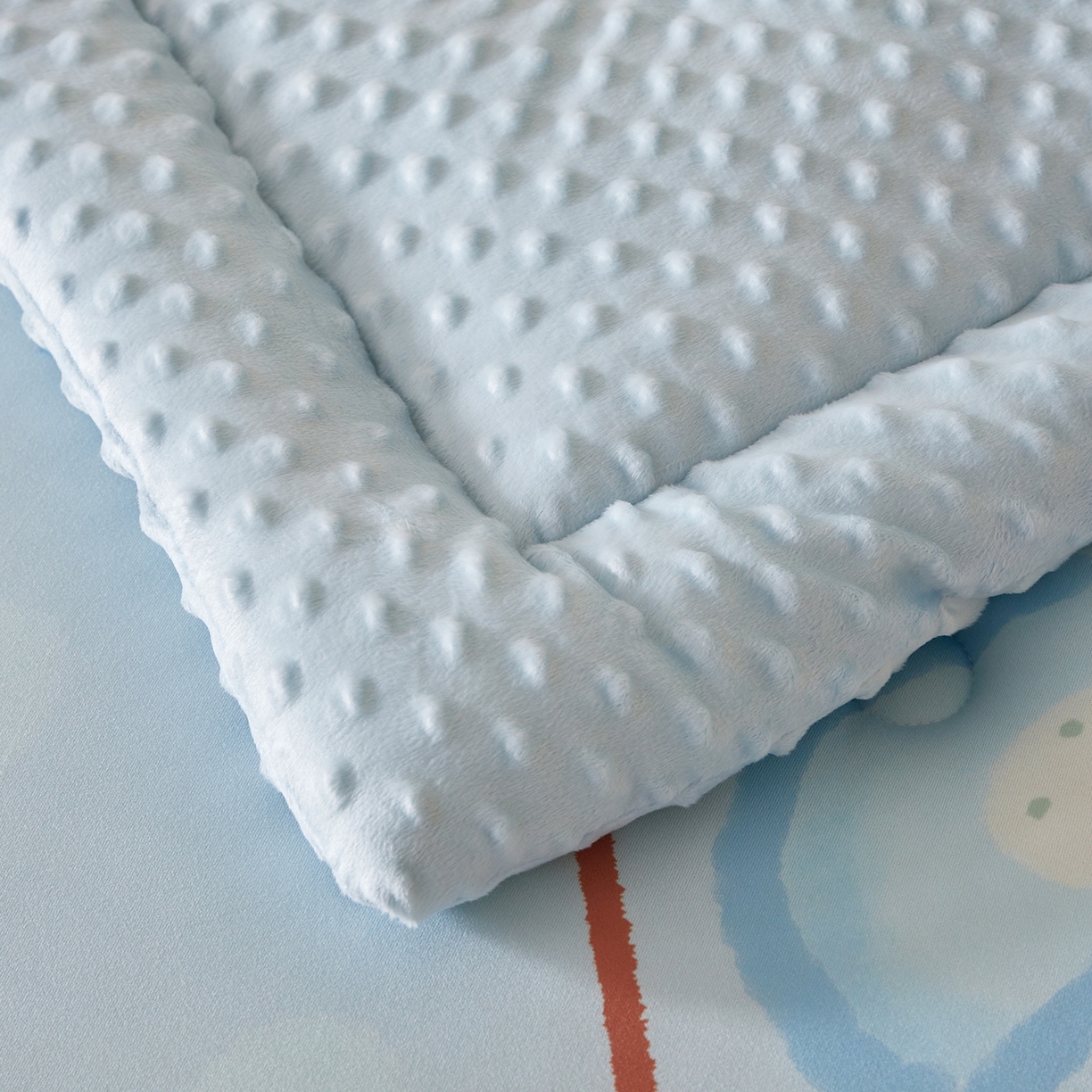 91家纺网 家纺一手货源 找家纺 荷马之梦 2025新款A类针织棉数码印花卡通手绘豆豆绒儿童被芯春秋被冬被-安睡系列 萌萌小象