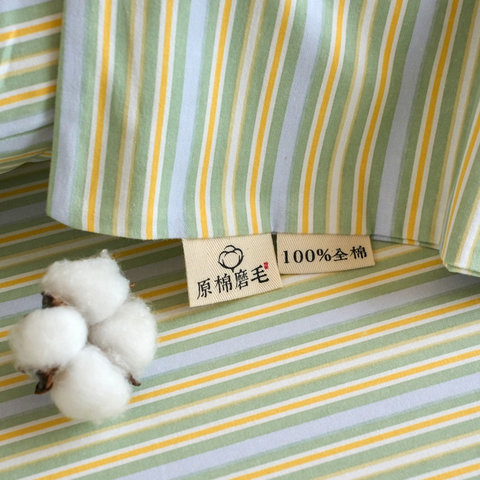 91家纺网 家纺一手货源 找家纺 春皖家纺 2025新款全棉原棉磨毛色织水洗单枕套回暖系列-风格二 云水间