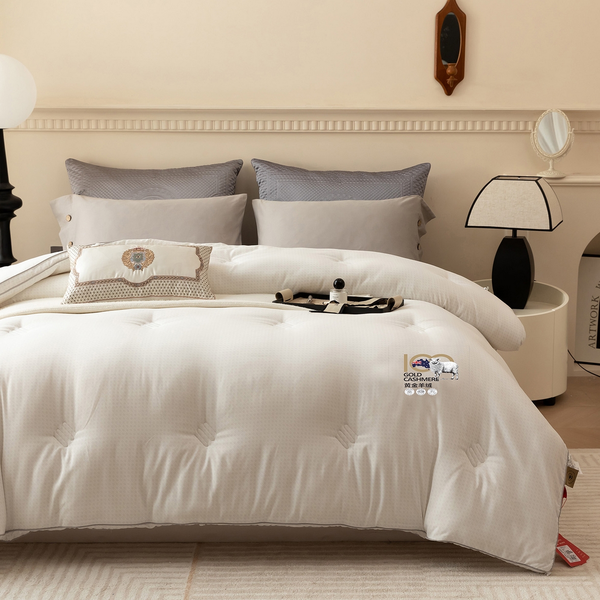 91家纺网 家纺一手货源 找家纺 （总）CINNY馨宜 2025新款奥毛被冬被羊毛被子被芯