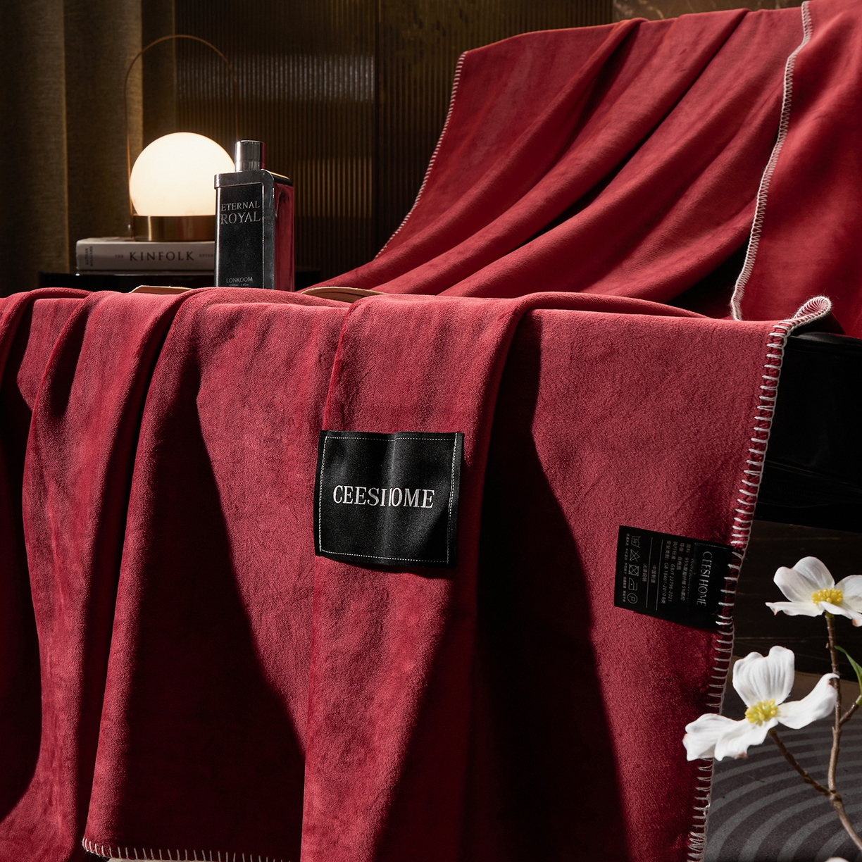 91家纺网 家纺一手货源 找家纺 （总）禧禾 2025新款300g氨超锦狐绒航空午睡素色毛毯（控价：券后到手价不低于88元/148元/208元）