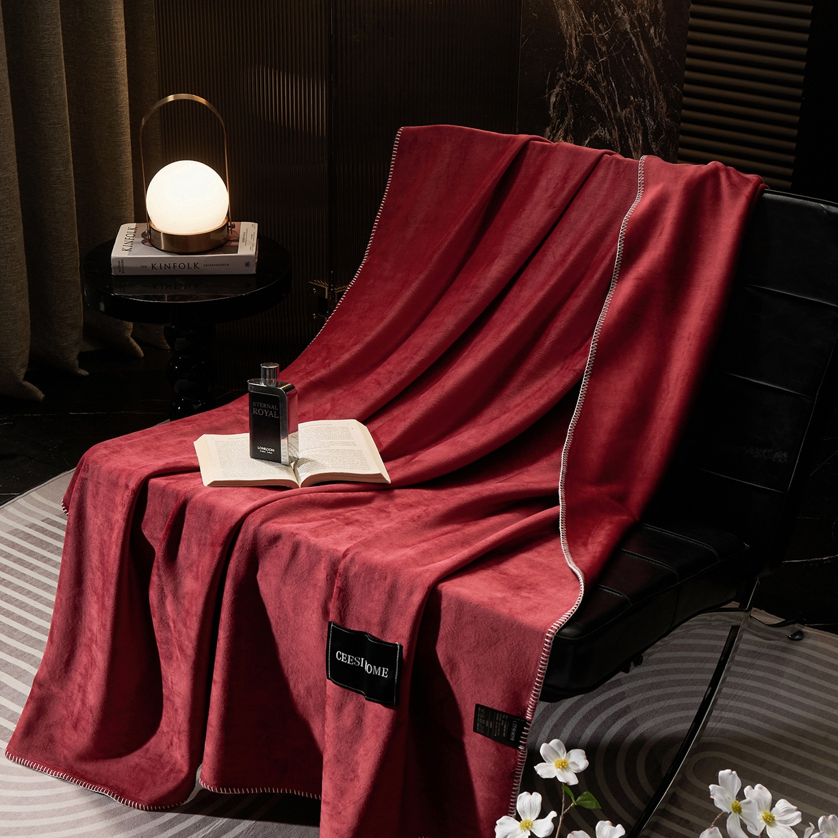 91家纺网 家纺一手货源 找家纺 （总）禧禾 2025新款300g氨超锦狐绒航空午睡素色毛毯（控价：券后到手价不低于88元/148元/208元）