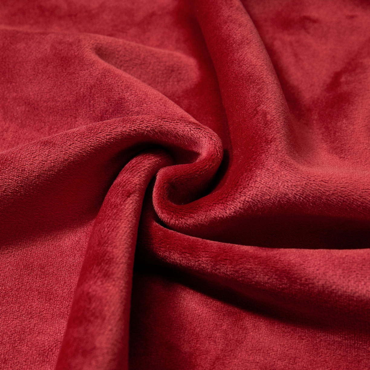 91家纺网 家纺一手货源 找家纺 禧禾 2025新款300g氨超锦狐绒航空午睡素色毛毯（控价：券后到手价不低于88元/148元/208元） 勃艮第红