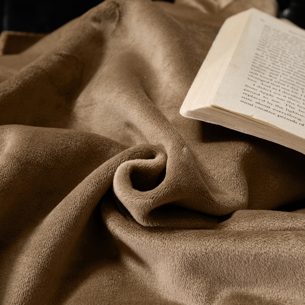 91家纺网 家纺一手货源 找家纺 禧禾 2025新款300g氨超锦狐绒航空午睡素色毛毯（控价：券后到手价不低于88元/148元/208元） 凡戴克棕