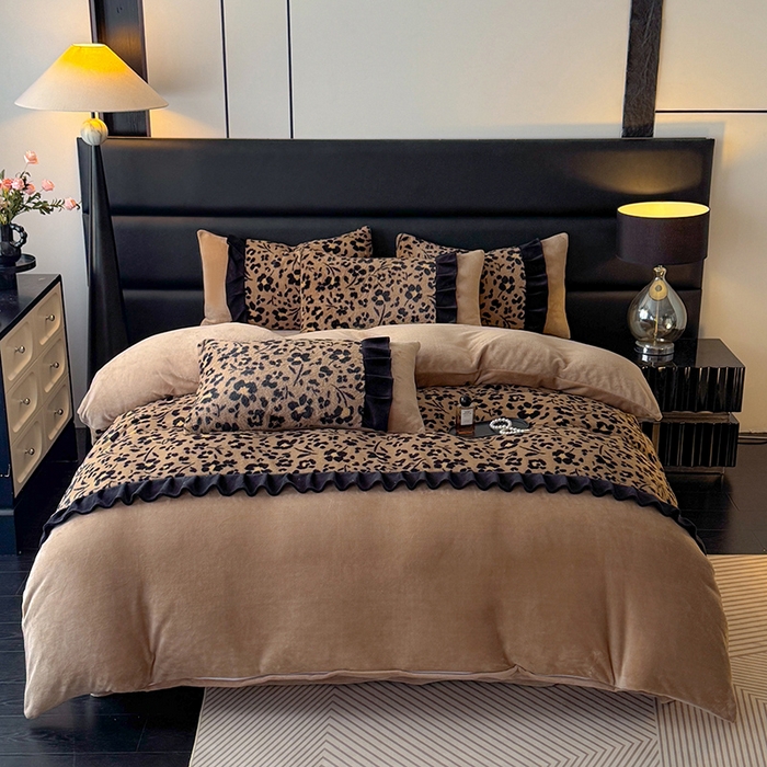 91家纺网 家纺一手货源 找家纺 （总）舒咪欧 2025新款兔绒牛奶绒四件套-魅惑