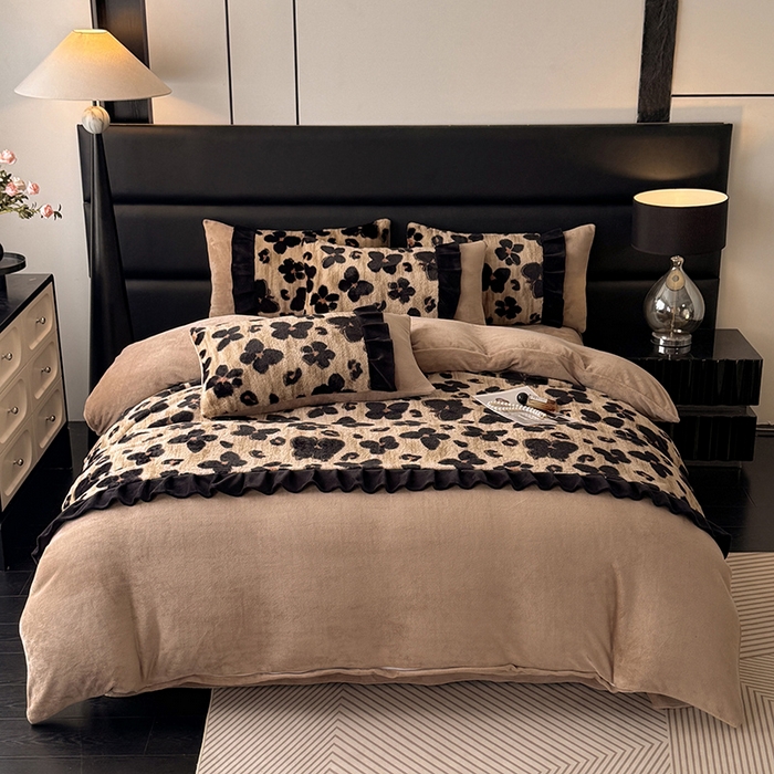 91家纺网 家纺一手货源 找家纺 （总）舒咪欧 2025新款兔绒牛奶绒四件套-魅惑