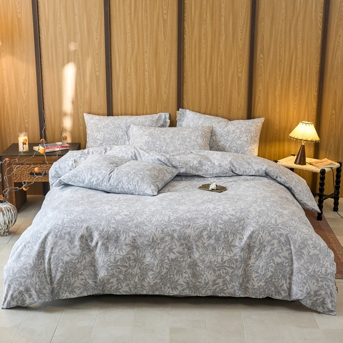 91家纺网 家纺一手货源 找家纺 （总）春皖家纺 2025新款全棉原棉磨毛色织水洗四件套回暖系列-风格二