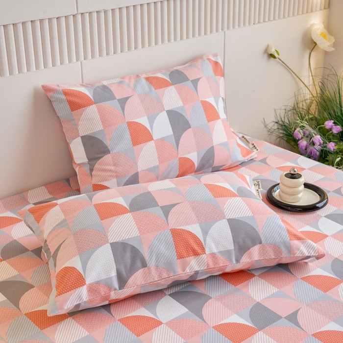 91家纺网 家纺一手货源 找家纺 （总）春皖家纺 2025新款全棉原棉磨毛色织水洗单枕套回暖系列-风格二