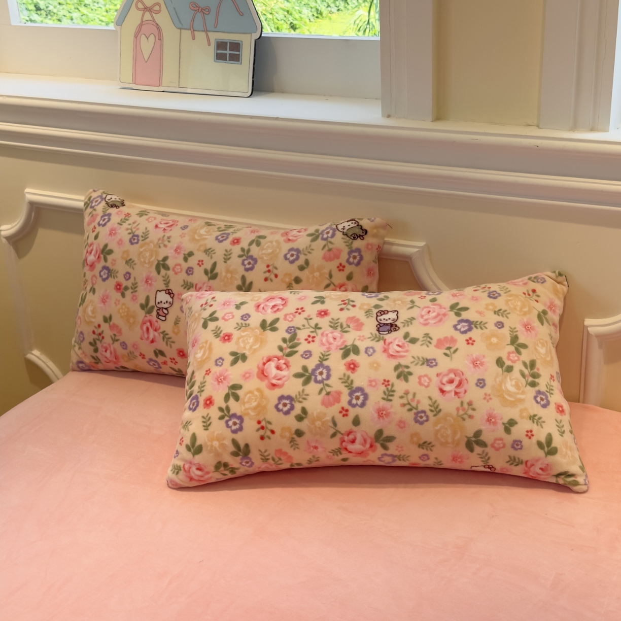 91家纺网 家纺一手货源 找家纺 yyds网供 2025新款牛奶绒四件套ins风加厚床品卡通印花三件套双面法兰绒秋冬保暖不静电 风格二 花园猫语日记