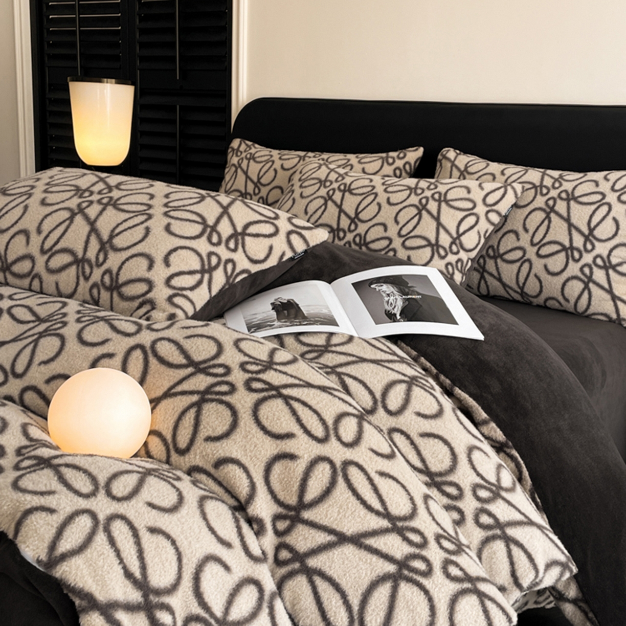 91家纺网 家纺一手货源 找家纺 宜代光年 2025新款澳羊绒保暖四件套 意威-奶白