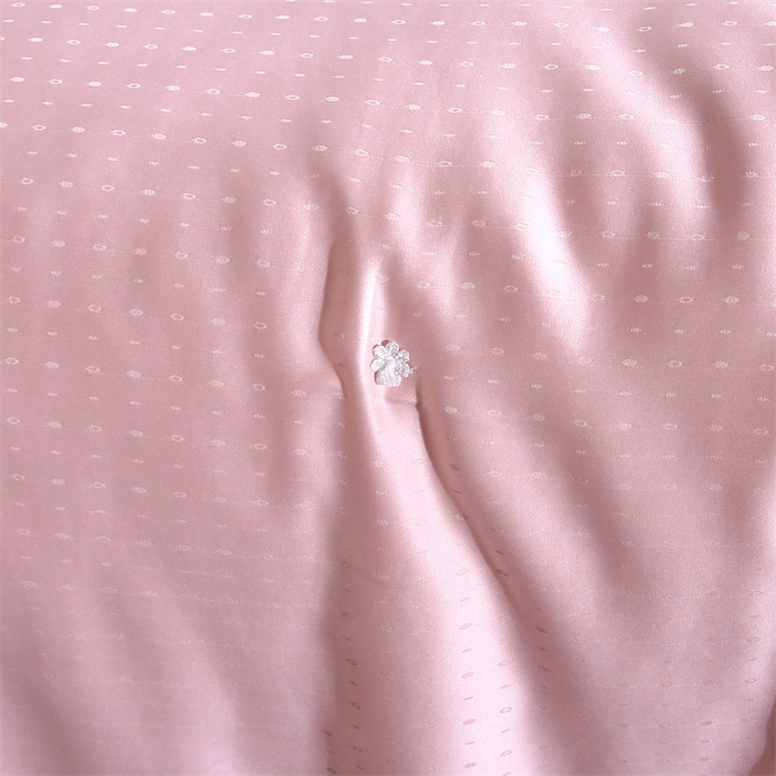 91家纺网 家纺一手货源 找家纺 前程家纺 2025新款-珍珠提花被冬被蚕蛹蛋白被子冬被芯 珍珠提花-浅豆沙