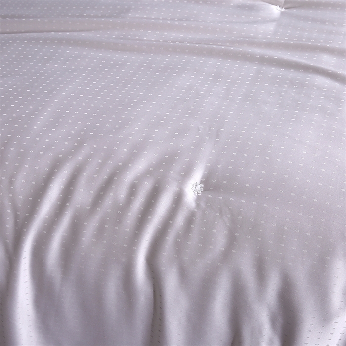 91家纺网 家纺一手货源 找家纺 前程家纺 2025新款-珍珠提花被冬被蚕蛹蛋白被子冬被芯 珍珠提花-浅灰色