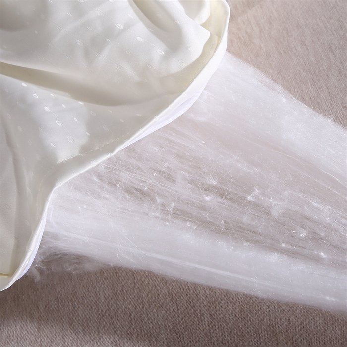 91家纺网 家纺一手货源 找家纺 前程家纺 2025新款-珍珠提花被冬被蚕蛹蛋白被子冬被芯 珍珠提花-米白