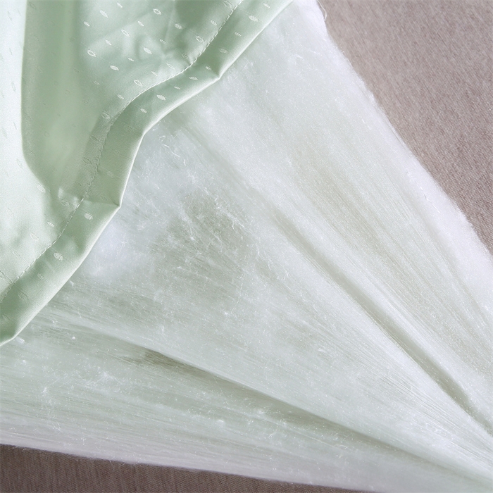91家纺网 家纺一手货源 找家纺 前程家纺 2025新款-珍珠提花被冬被蚕蛹蛋白被子冬被芯 珍珠提花-浅绿色
