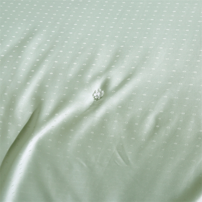 91家纺网 家纺一手货源 找家纺 前程家纺 2025新款-珍珠提花被冬被蚕蛹蛋白被子冬被芯 珍珠提花-浅绿色
