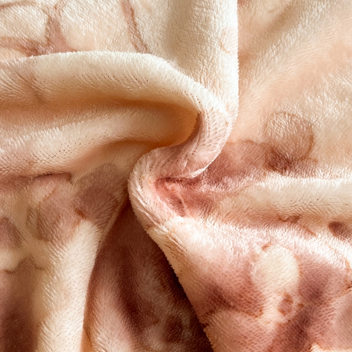 91家纺网 家纺一手货源 找家纺 诺梵2025新款牛8斤奶绒印花包边四件套枝槿-咖