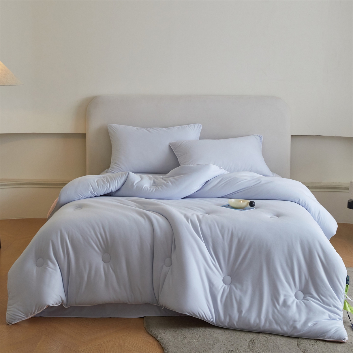 91家纺网 家纺一手货源 找家纺 （总）头等舱  2025新款锦氨A类凉感（165克）床笠 某姆同款	