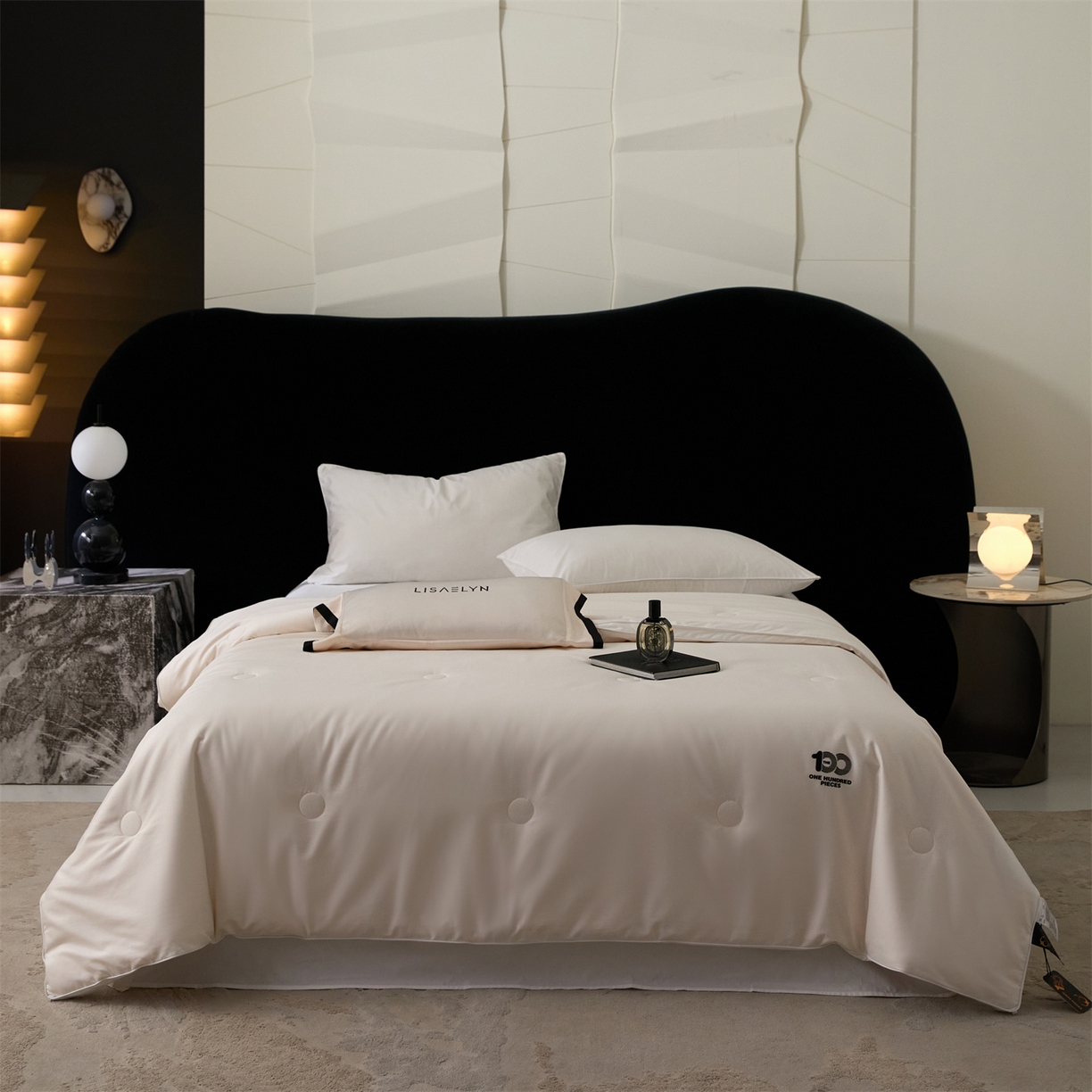 91家纺网 家纺一手货源 找家纺 （总）头等舱 2025新款全棉100支双股纯色A类80大豆7A抗菌立体被子被芯（空镜图）