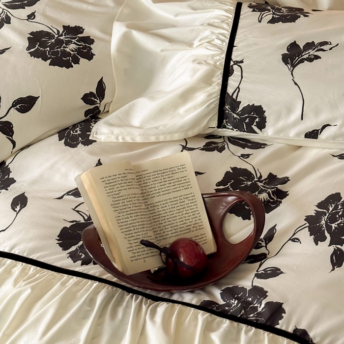 91家纺网 家纺一手货源 找家纺 （总）ONE TWO ONE 121 2025新款50长绒棉贡缎数码印花四件套-晨光熹微【提供买家秀】 【会员-20】 平台控价券后不得低于368/388元