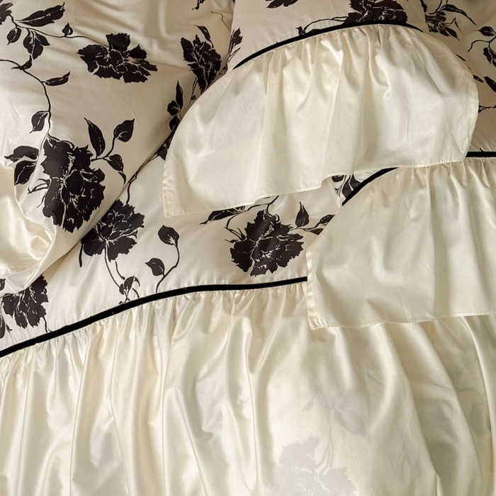 91家纺网 家纺一手货源 找家纺 （总）ONE TWO ONE 121 2025新款50长绒棉贡缎数码印花四件套-晨光熹微【提供买家秀】 【会员-20】 平台控价券后不得低于368/388元