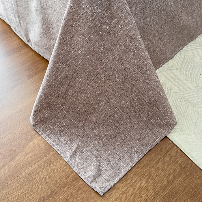 91家纺网 家纺一手货源 找家纺 丝芙妮家居（原乐视家纺） 2025新款原麻纽扣款四件套 曼丽·纽扣款