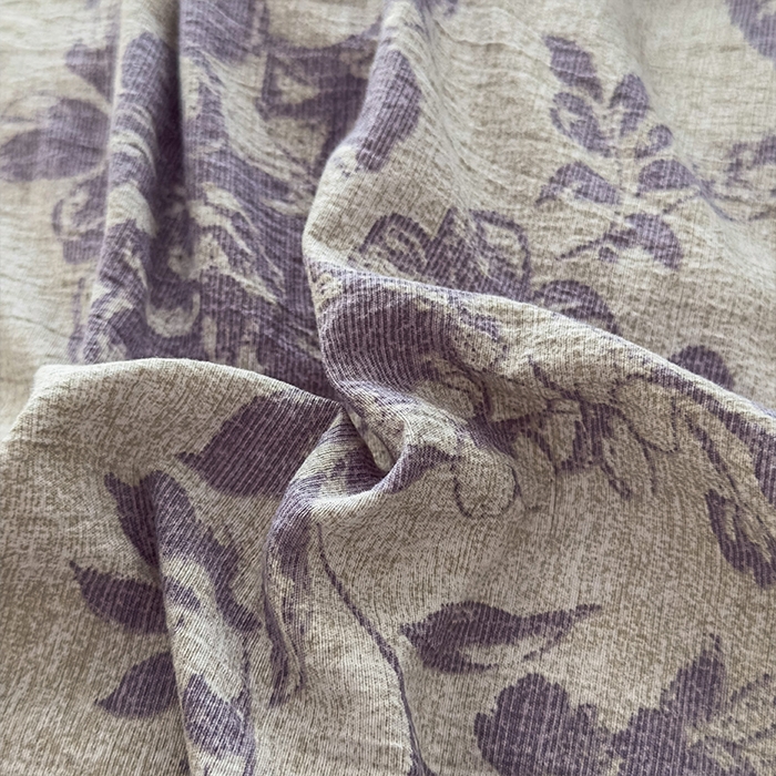 91家纺网 家纺一手货源 找家纺 丝芙妮家居（原乐视家纺） 2025新款原麻纽扣款四件套 梦幻花园·纽扣款