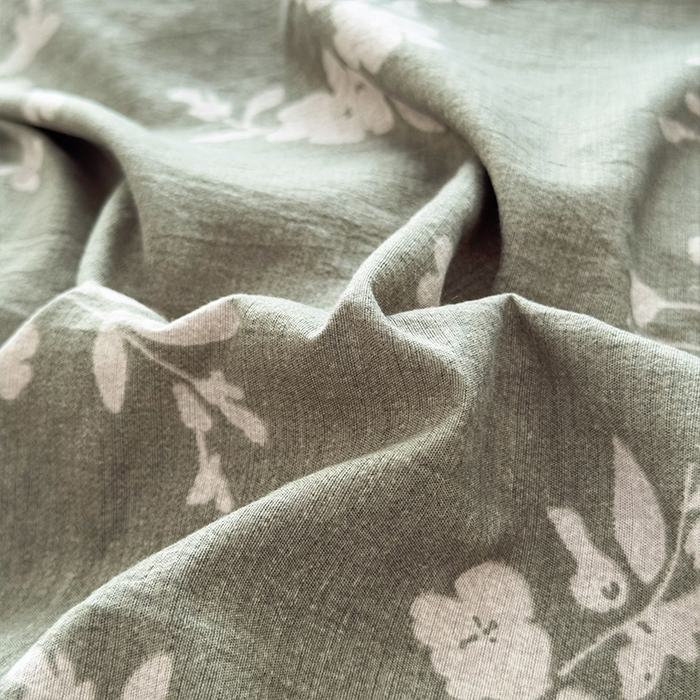 91家纺网 家纺一手货源 找家纺 丝芙妮家居（原乐视家纺） 2025新款原麻纽扣款四件套 清水欢·纽扣款