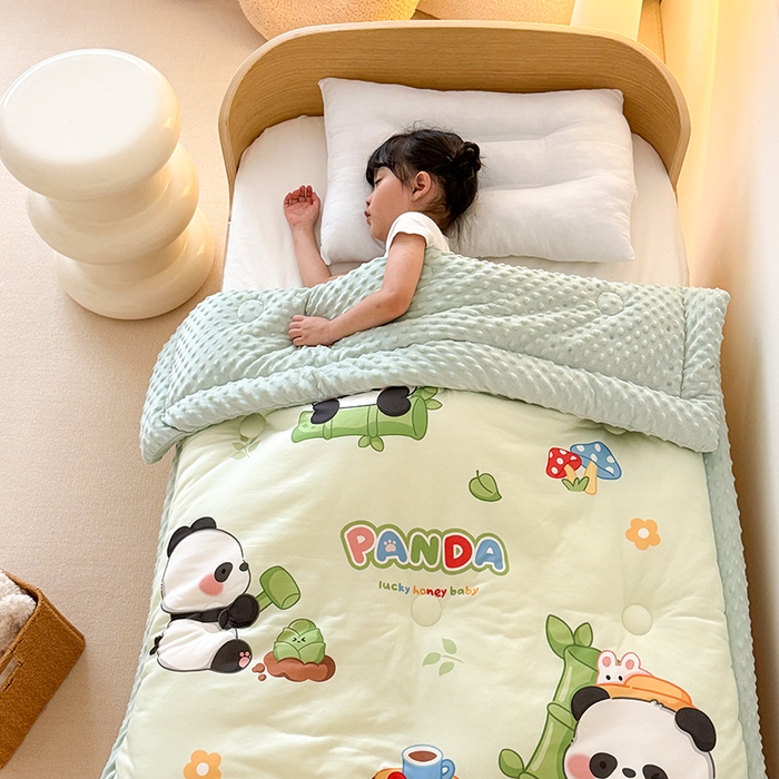 91家纺网 家纺一手货源 找家纺 （总）嗨生活 2025新款针织棉豆豆被儿童豆豆被幼儿园豆豆被被子被芯