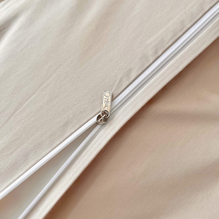 91家纺网 家纺一手货源 找家纺 宜代光年 2025新款60s水洗棉提花系列四件套-第一批-场景二 繁花-咖