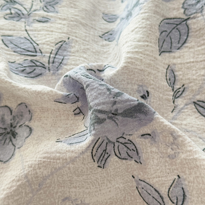 91家纺网 家纺一手货源 找家纺 丝芙妮家居（原乐视家纺） 2025新款原麻纽扣款四件套 庄生晓梦·纽扣款