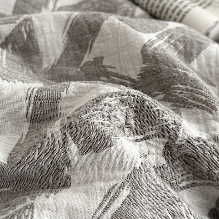 91家纺网 家纺一手货源 找家纺 宜代光年 2025新款60s水洗棉提花系列四件套-第三批 温差-灰